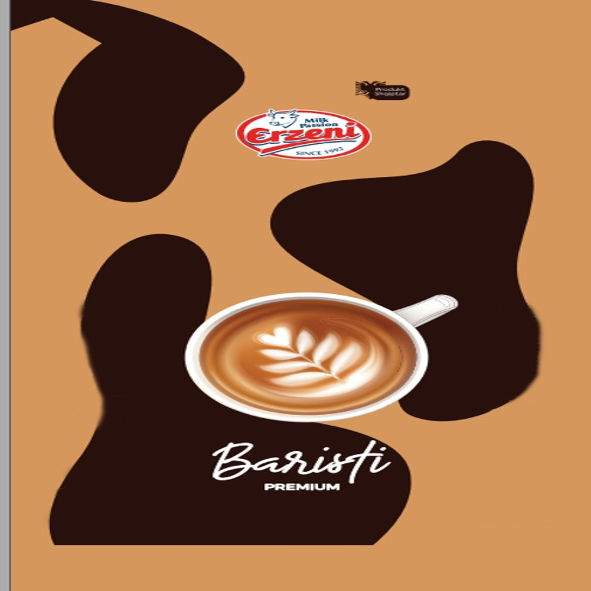 Paraqitja e markës Baristi Premium Milk Pasion Erzeni Since 1992