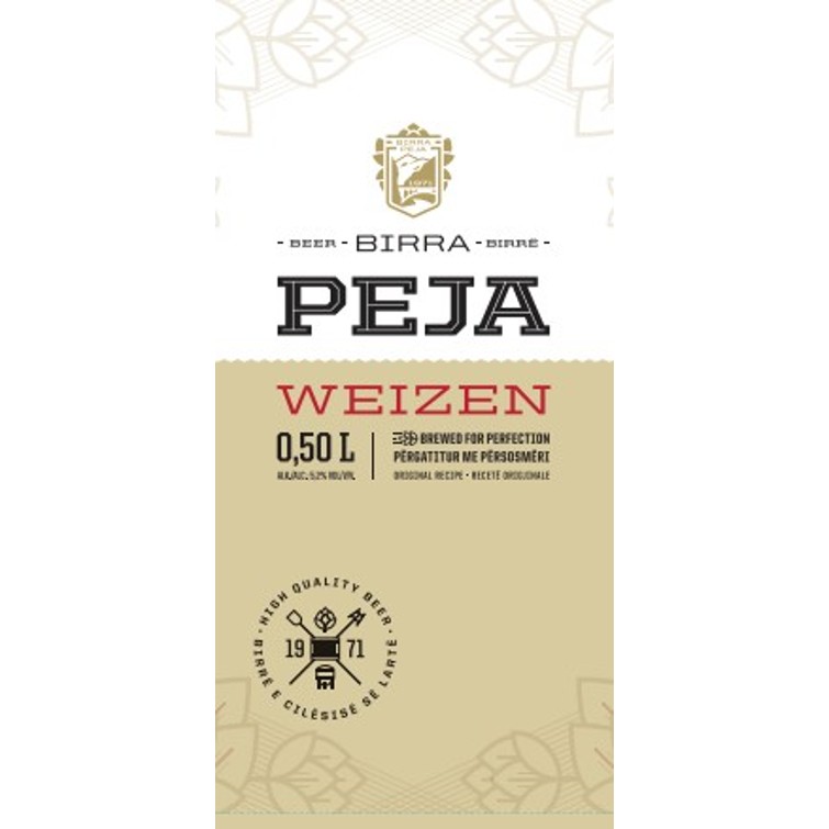 Paraqitja e markës BIRRA PEJA WEIZEN