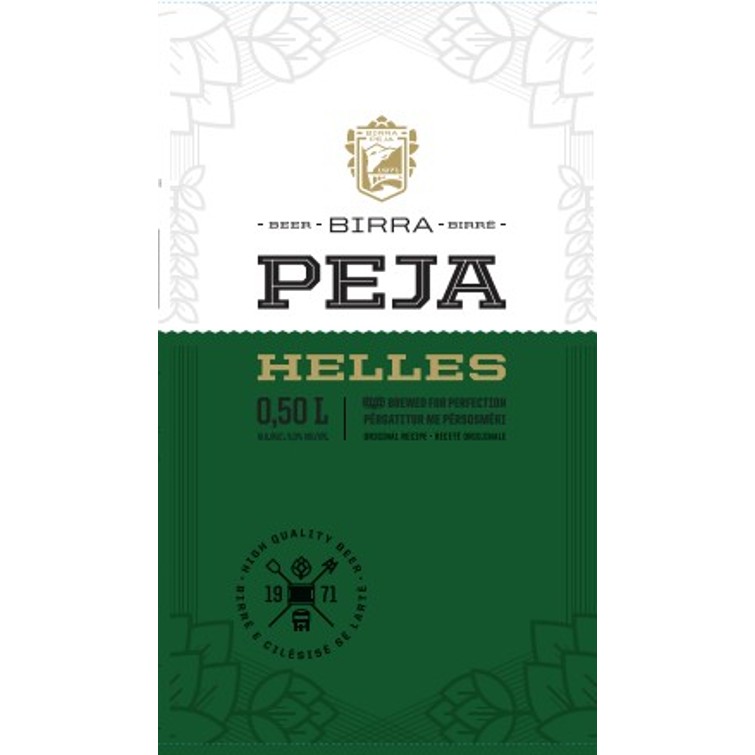 Paraqitja e markës BIRRA PEJA HELLES
