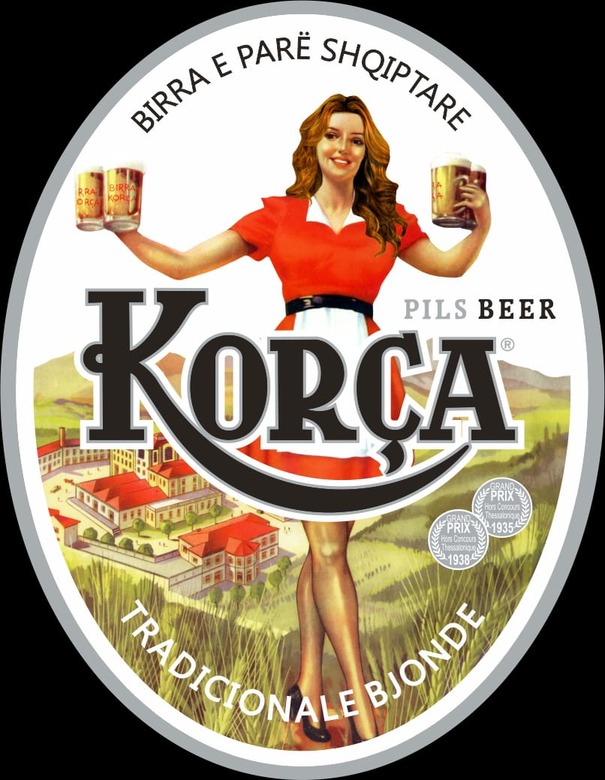 Paraqitja e markës BIRRA E PARË SHQIPTARE KORÇA TRADICIONALE BJONDE