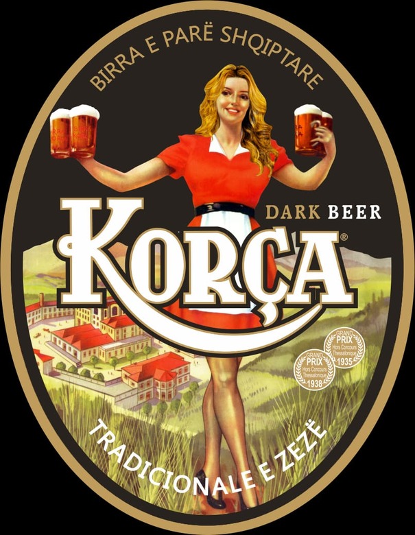 Paraqitja e markës BIRRA E PARË SHQIPTARE KORÇA TRADICIONALE E ZEZË