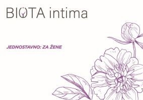 Paraqitja e markës BIOTA intima JEDNOSTAVNO: ZA ŽENE