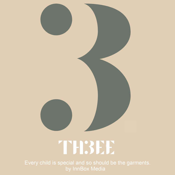 Paraqitja e markës TH3EE BY INNBOX MEDIA every child is special and so should be the garments