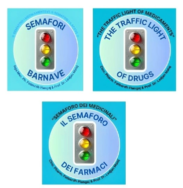 Paraqitja e markës SEMAFORI I BARNAVE ; THE TRAFFIC LIGHT OF DRUGS; IL SEMAFORO DEI FARMACI