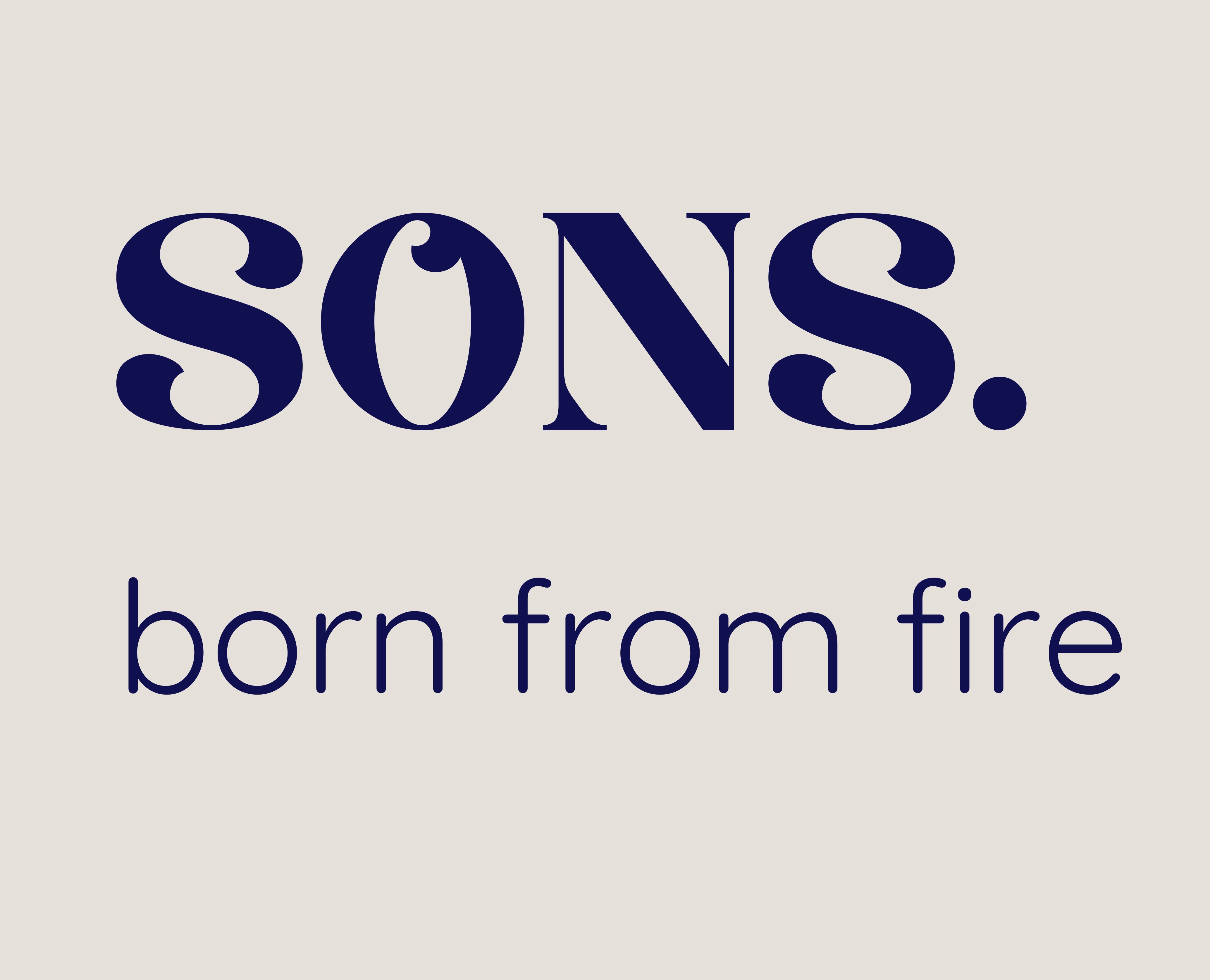 Paraqitja e markës SONS. born from fire