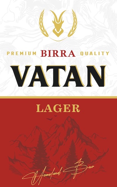 Paraqitja e markës VATAN PREMIUM BIRRA QUALITY lager Homeland beer
