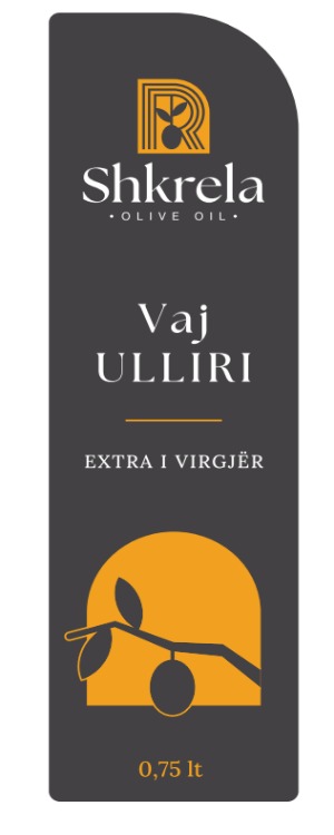 Paraqitja e markës SHKRELA OLIVE OIL VAJ ULLIRI EXTRA I VIRGJER 0.75 lt