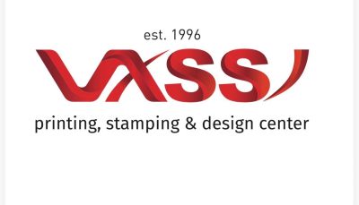 Paraqitja e markës Vassi est 1996, Printing, Stamping and Design center