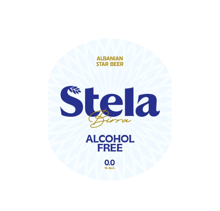Paraqitja e markës ALBANIAN STAR BEER Stela Birra ALCOHOL FREE 0.0 %ALC.