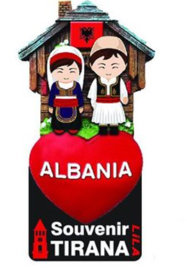 Paraqitja e markës ALBANIA Souvenir TIRANA LILA