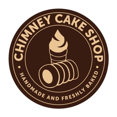 Paraqitja e markës CHIMNEY CAKE SHOP HANDMADE AND FRESHLY BAKED