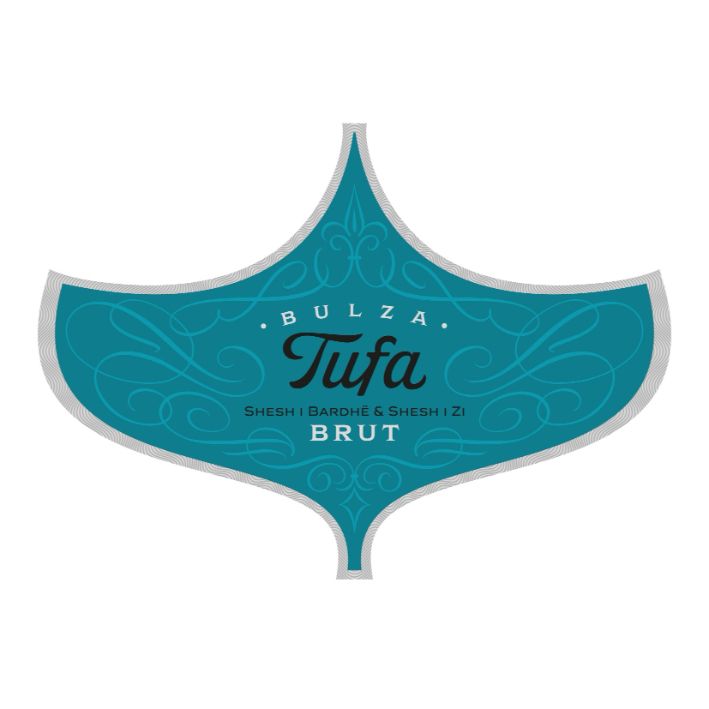 Paraqitja e markës TUFA BULZA BRUT SHESHI BARDH & SHESHI ZI