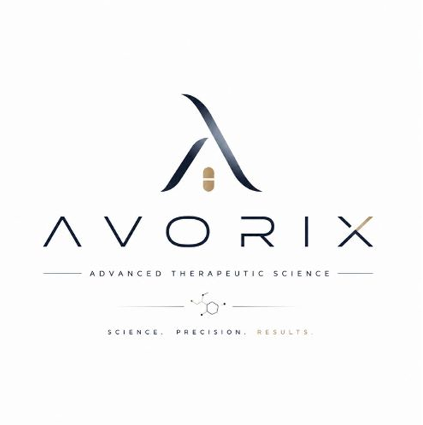 Paraqitja e markës AVORIX- Advance Therapeutic Science - Science, Precision, Results.