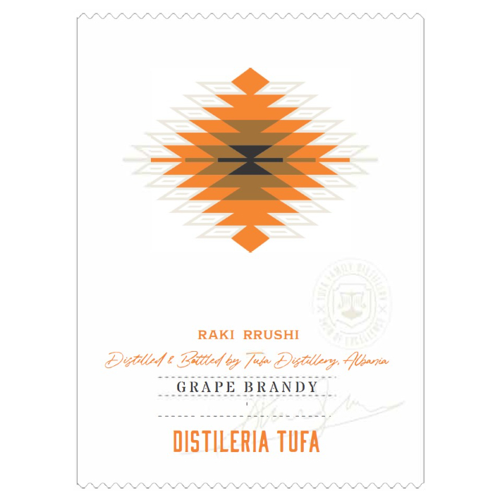 Paraqitja e markës DISTILERIA TUFA GRAPE BRANDY RAKI RRUSHI