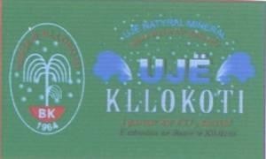The representation of the trademark UJË KLLOKOTI