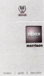 The representation of the trademark SILVER MORRISON