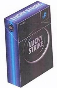La riproduzione del marchio LUCKY STRIKE