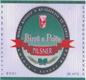 Paraqitja e markës Birrë e Pejës PILSNER fig.
