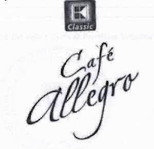 The representation of the trademark Classic Cafe allegro