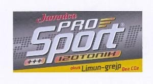 The representation of the trademark Jamnica PRO SPORT