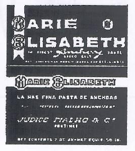 Paraqitja e markës ARIE LISABETH
