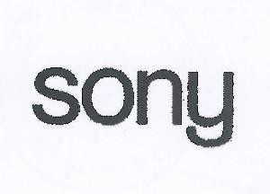 The representation of the trademark SONY