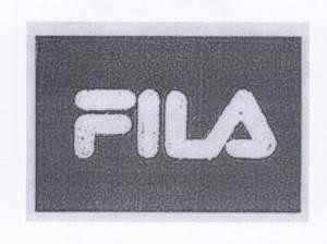 Die Wiedergabe der Marke FILA