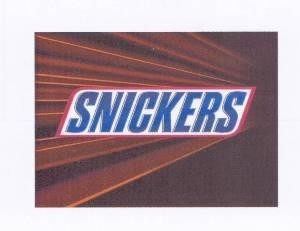 Die Wiedergabe der Marke SNICKERS