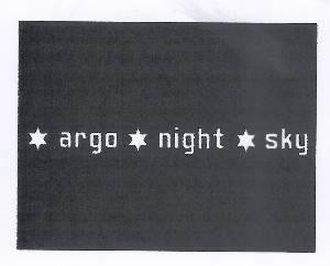 Paraqitja e markës argo night sky