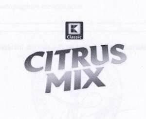 Die Wiedergabe der Marke CITRUS MIX