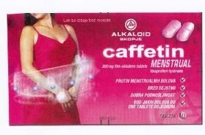 Paraqitja e markës Caffetin-MENSTRUAL