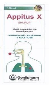 Paraqitja e markës Appitus X SHURUP