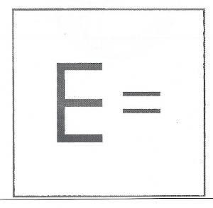 La riproduzione del marchio E =