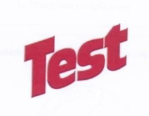 The representation of the trademark TEST