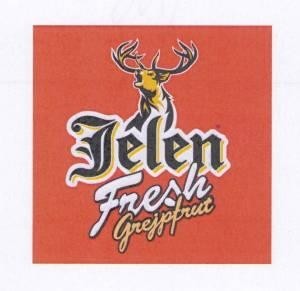The representation of the trademark Jelen fresh Grejpfrut pa fruta