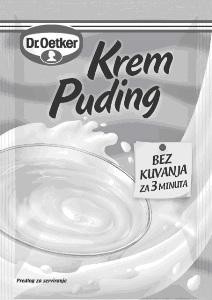 Die Wiedergabe der Marke Krem Puding