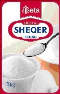 The representation of the trademark SHEQER Beta