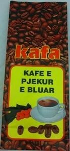 Paraqitja e markës kafa kafe e pjekur e bluar