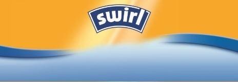 The representation of the trademark swirl