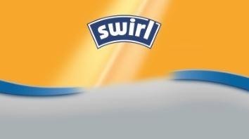 The representation of the trademark swirl