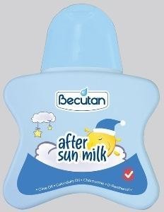 Paraqitja e markës Becutan after sun milk