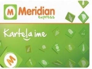 Paraqitja e markës M Meridian exoress kartela ime