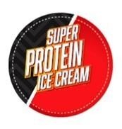 Die Wiedergabe der Marke SUPER PROTEIN ICE CREAM