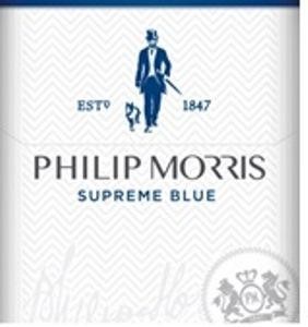 PHILIP MORRIS SUPREME BLUE markasının görünümü