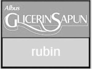 Paraqitja e markës Albus Glicerin Sapun rubin