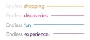 The representation of the trademark Endless shopping