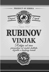 The representation of the trademark RUBINOV VINJAK