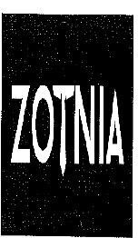Paraqitja e markës ZOTNIA