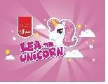 The representation of the trademark LEA THE UNICORN