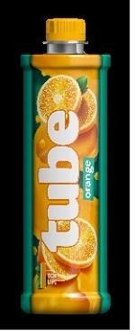 La reproduction de la marque tube orange